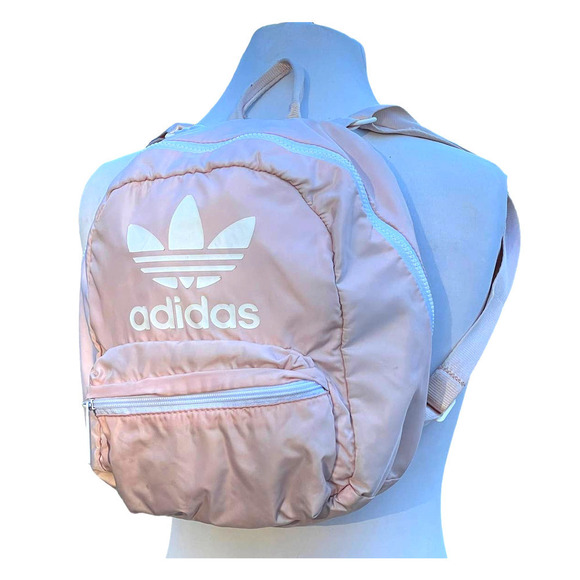 Adidas Mini Puffer Backpack in Light Pink/Peach - Picture 2 of 16